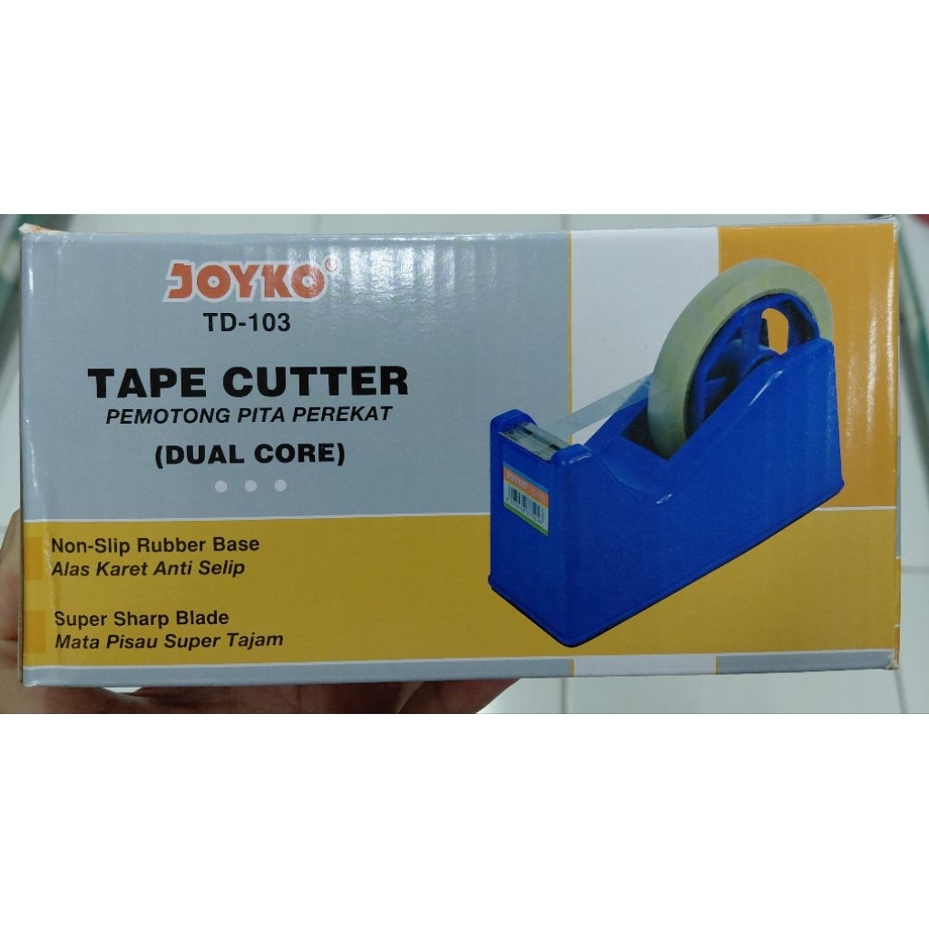 

Dispenser Isolasi Selotip Tape Cutter Murah Ukuran Besar Sekitar 20 cm