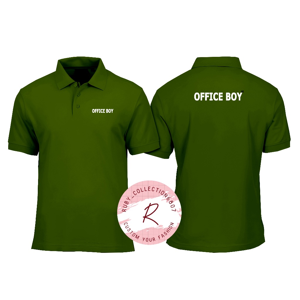 jual baju polo kerah Office Boy  - KAOS POLO SHIRT OFFICE BOY