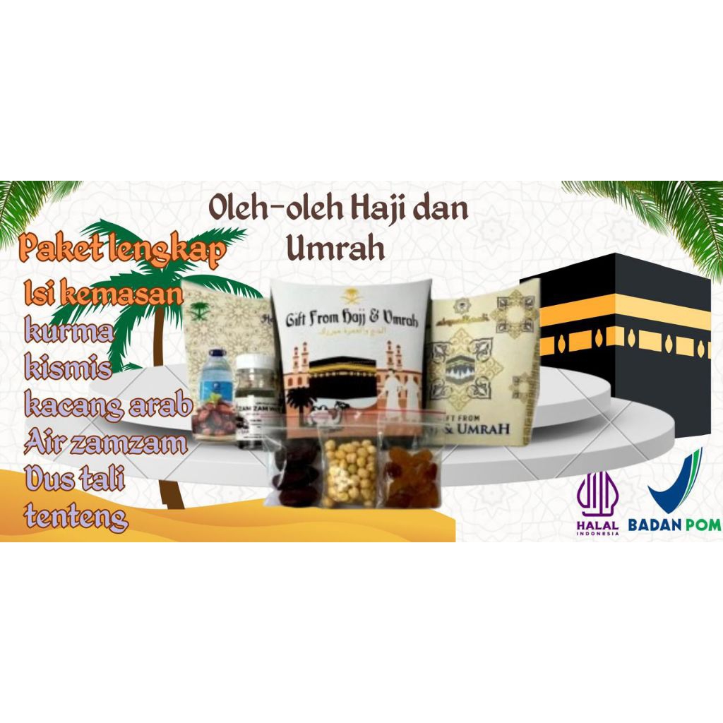 

oleh-oleh haji dan umroh paket lengkap lebih ekonomis per 50 pcs