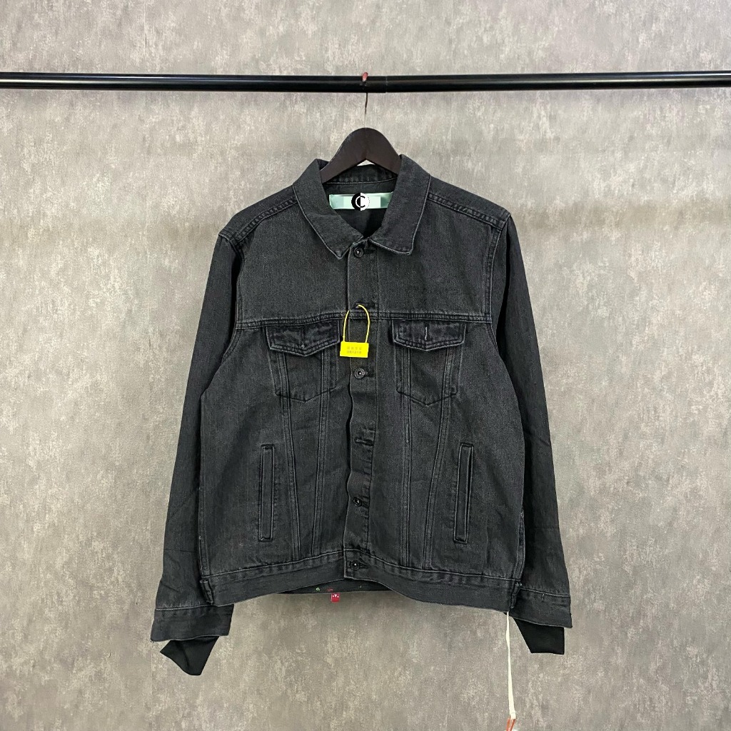 Jacket OW*-231 Black Denim Jacket pria jacket OW*-231 bahan denim full tag new arival