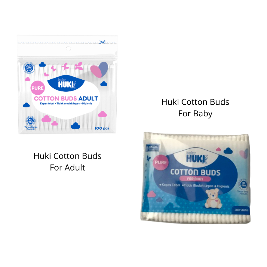 Huki Cotton Bud Baby ( Dewasa) , Huki Cotton Bud For Baby - Cotton Bud