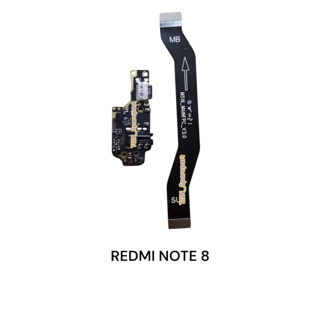 FLEXIBEL CHARGER REDMI NOTE 8 PAPAN CAS FULLSET IC + FLEXIBEL BOARD REDMI NOTE 8 SATU SET