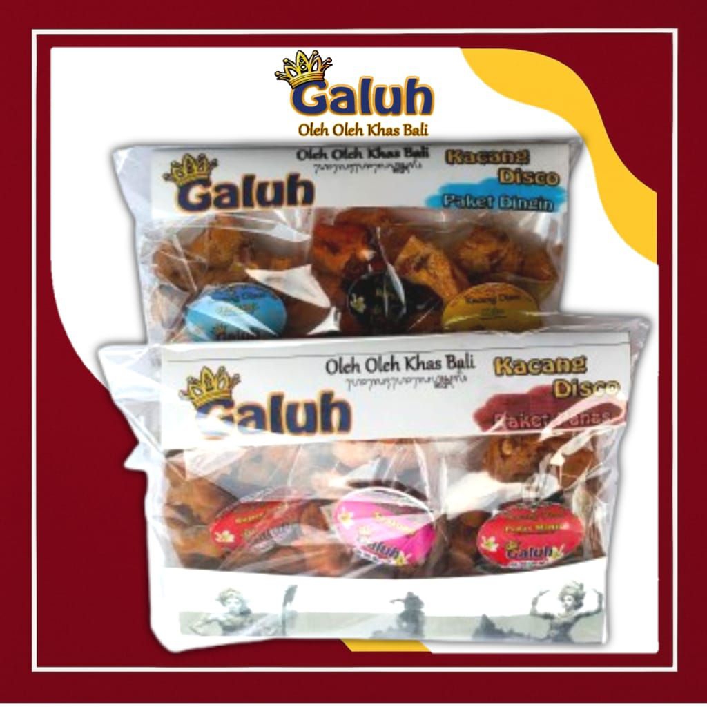 

Paket Kacang Disco Galuh 150g – Oleh Oleh Khas Bali, Snack Renyah, hampers Murah