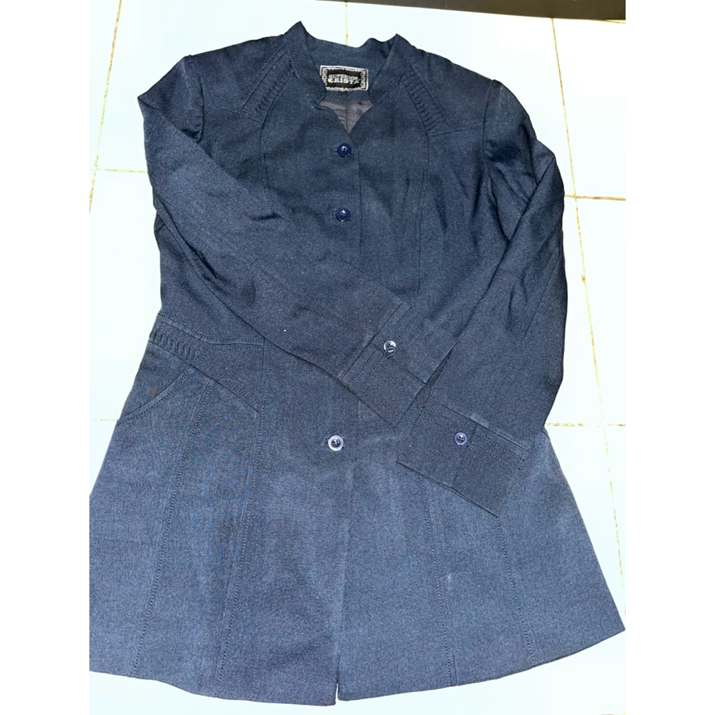 Baju Guru Dongker Wanita - Set