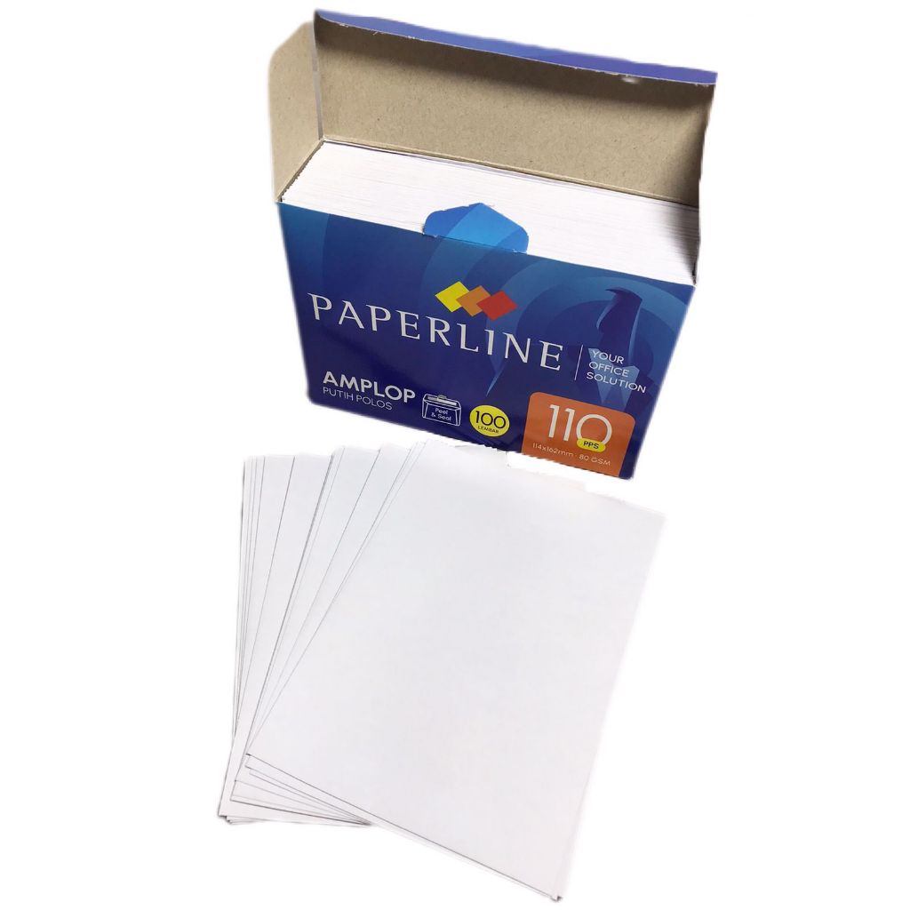 

PAPERLINE - Amplop Putih Polos Kecil Seal No.110 PPS - PACK