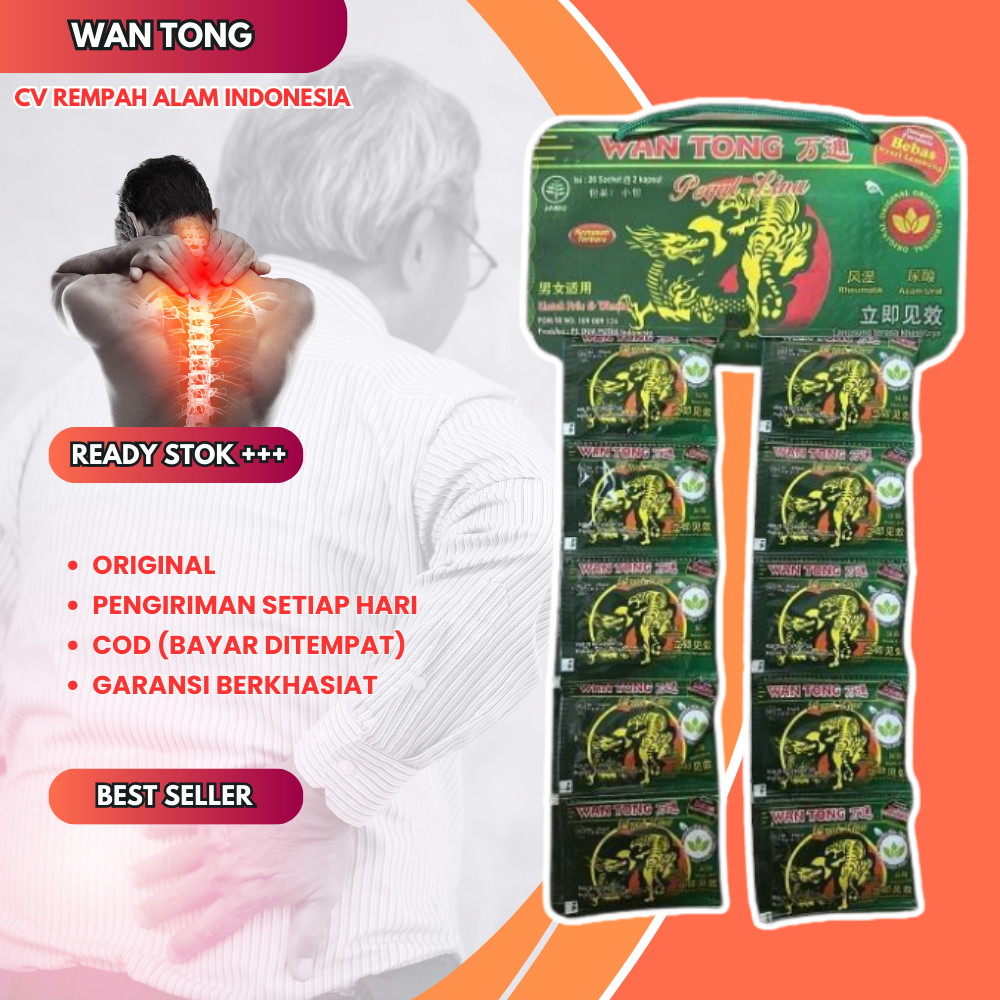 Kapsul Pegal Linu Wantong Original 20 Sachet