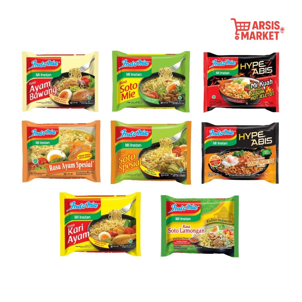 

Indomie Rebus All Varian | Ayam Bawang, Soto Mie, Kari Ayam dll | Mie Kuah Instan Favorit Indonesia - Bebas Pilih Rasa