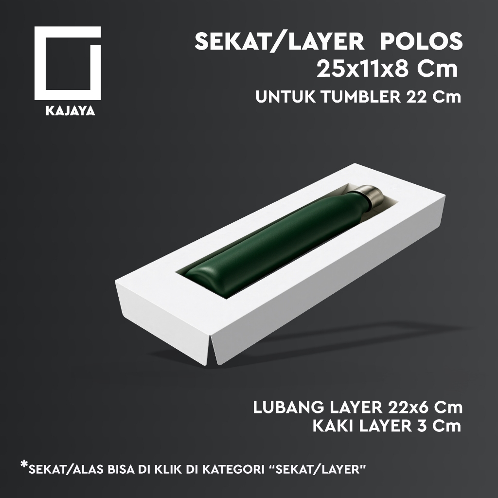 Layer Sekat Polos untuk Box 25x11x8 cm Botol Tumbler 22 Cm Gelas Minum Kopi Teh Souvenir