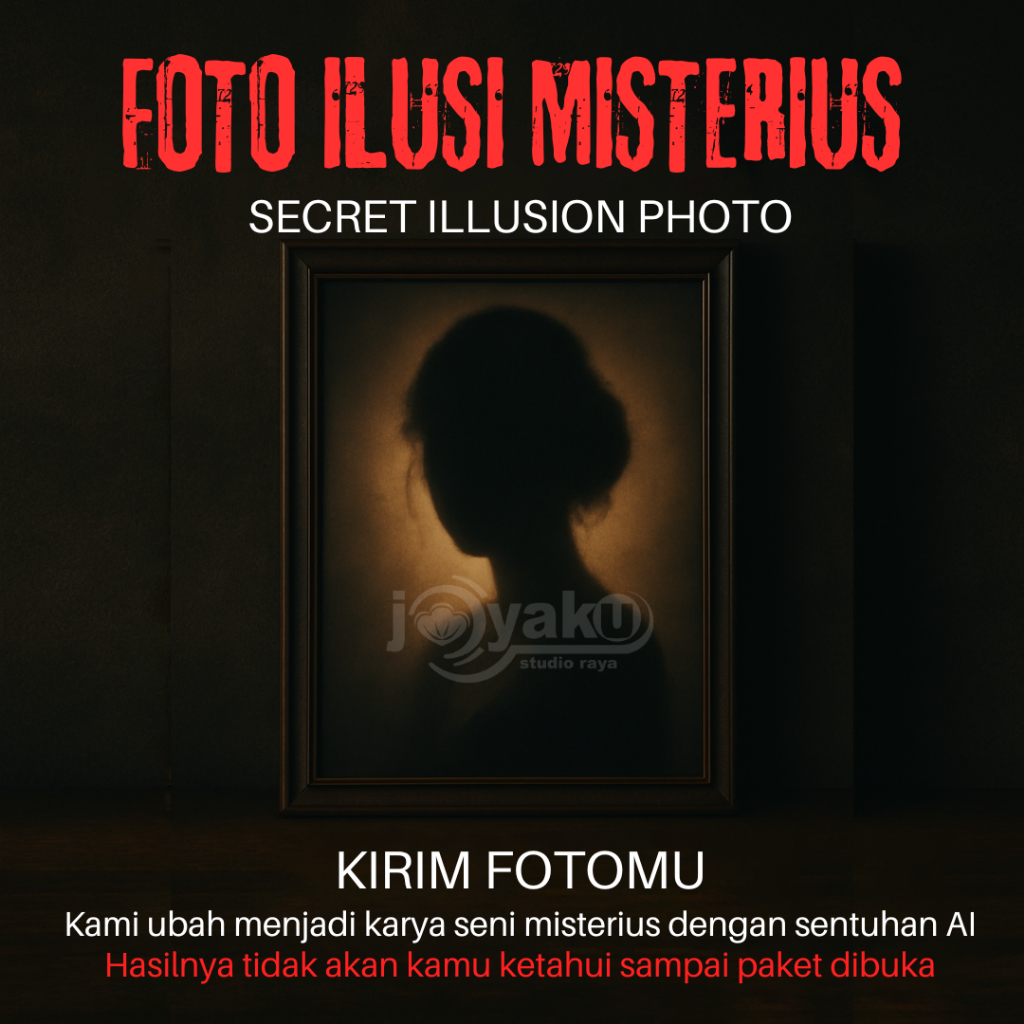 Pajangan Dinding Foto Ilusi Misteri, A3+, Art Paper + papan MDF - Secret Illusion Photo