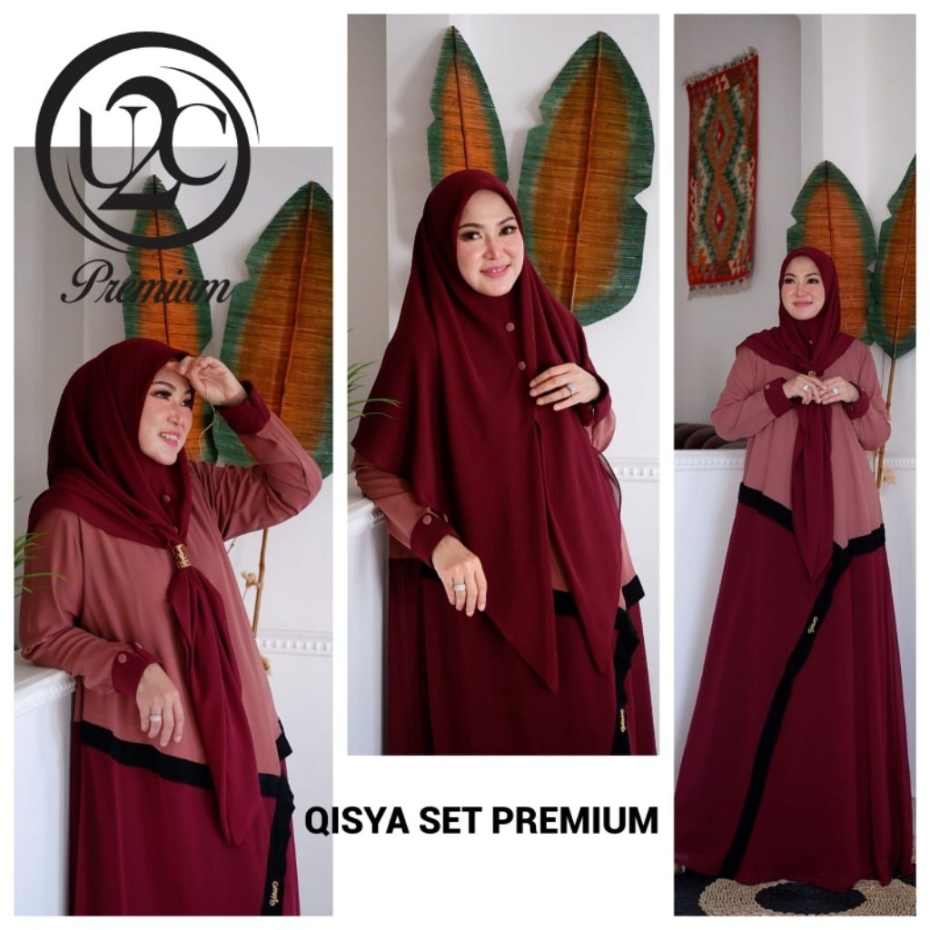 Qisya dress set syari original U2C boutique