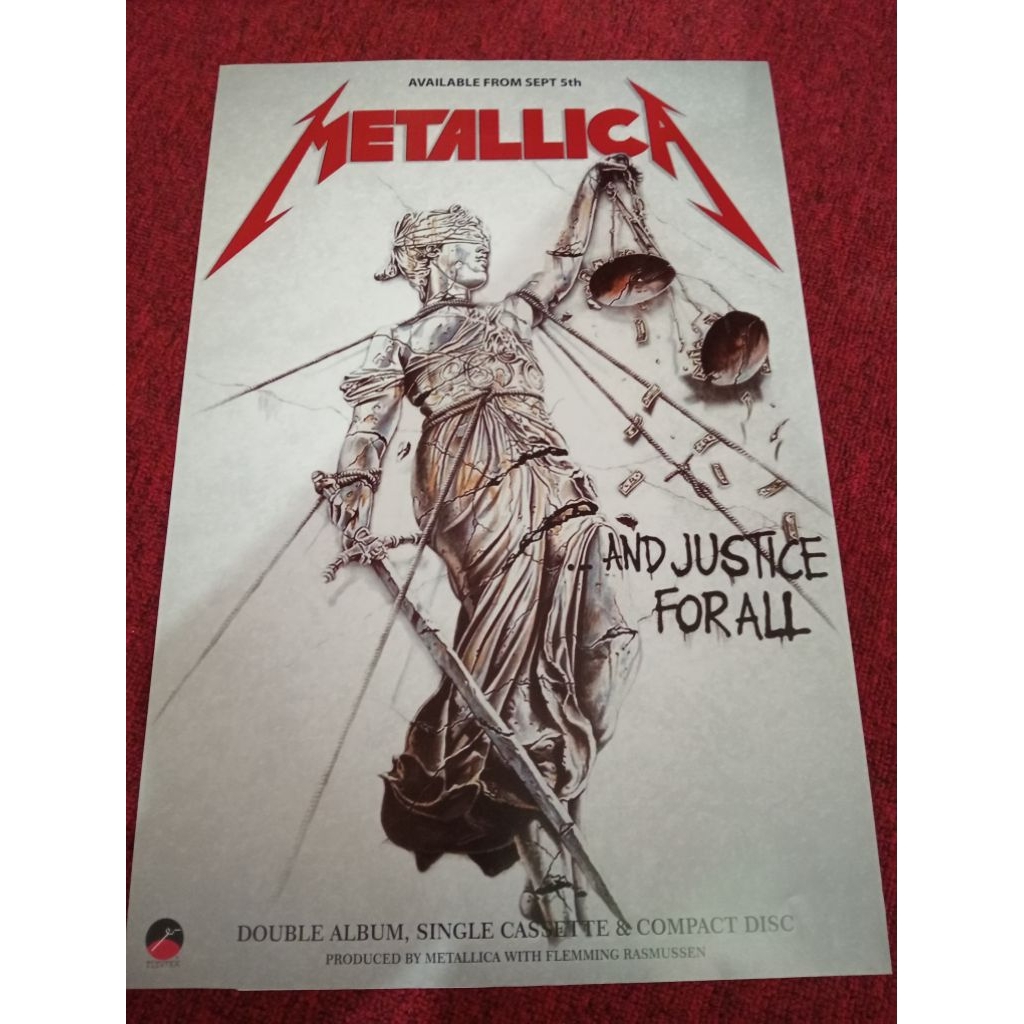 Metallica Poster | Metallica And Justice For All | Poster Band