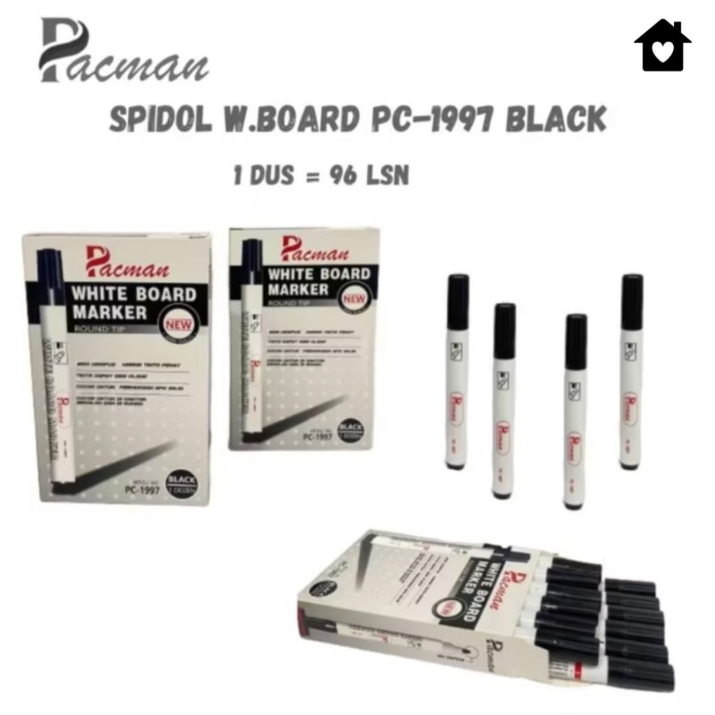 

Spidol White Board PC 1997 Black 1 Dus 96 Lsn