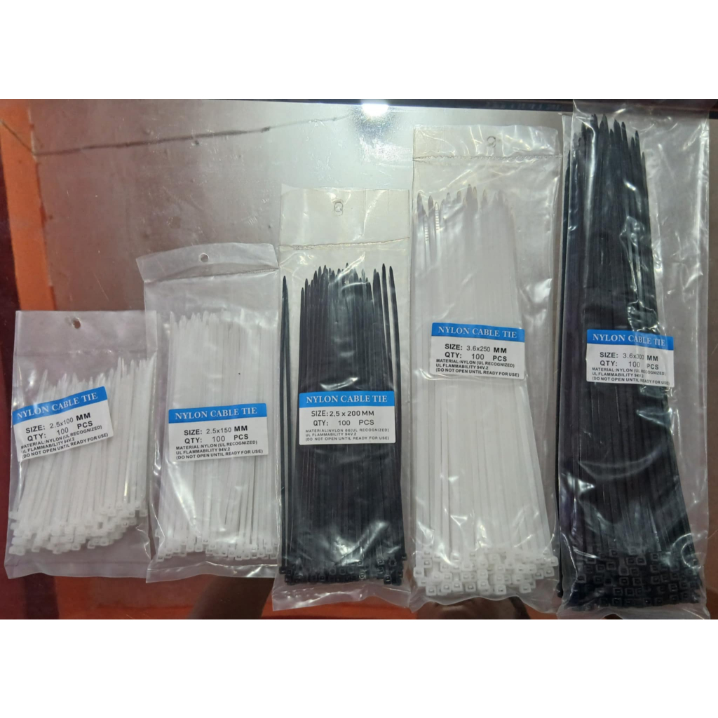 

Cable Ties Kabel Ties Tie Nylon Nilon 2.5x100/150/200. 3.6x/250/300 qty 100 pcs