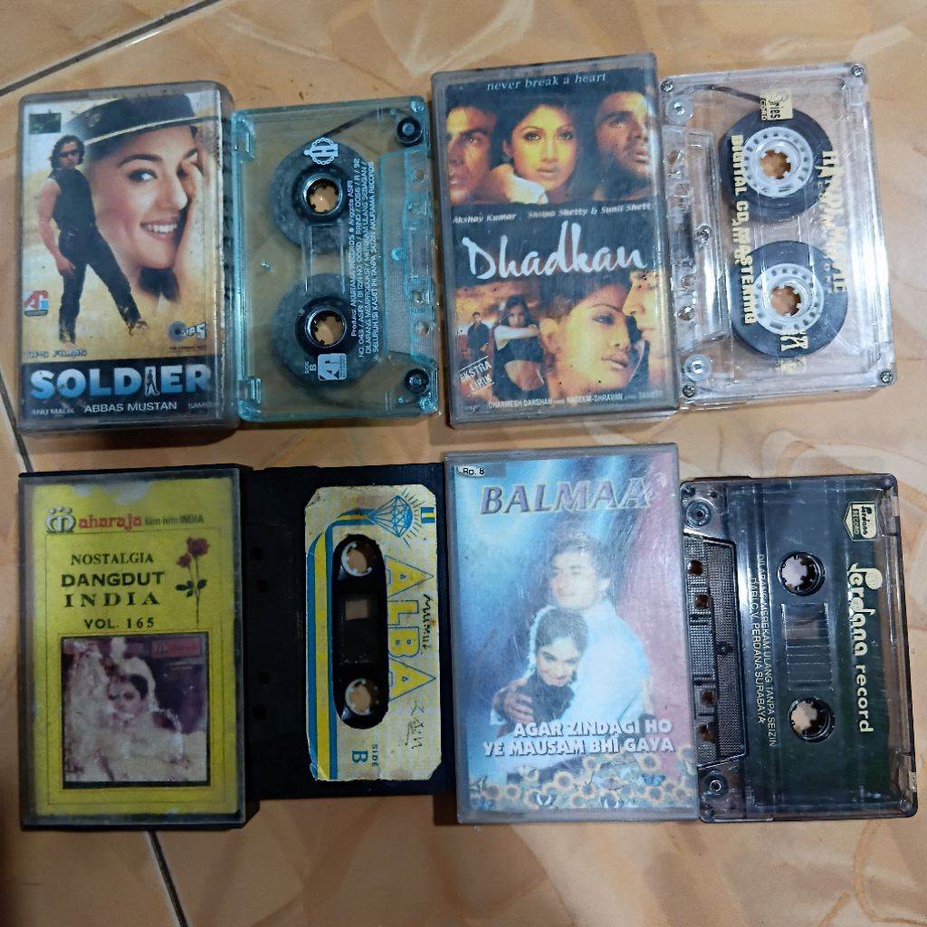 4kaset pita lagu hindia 45rb siap play