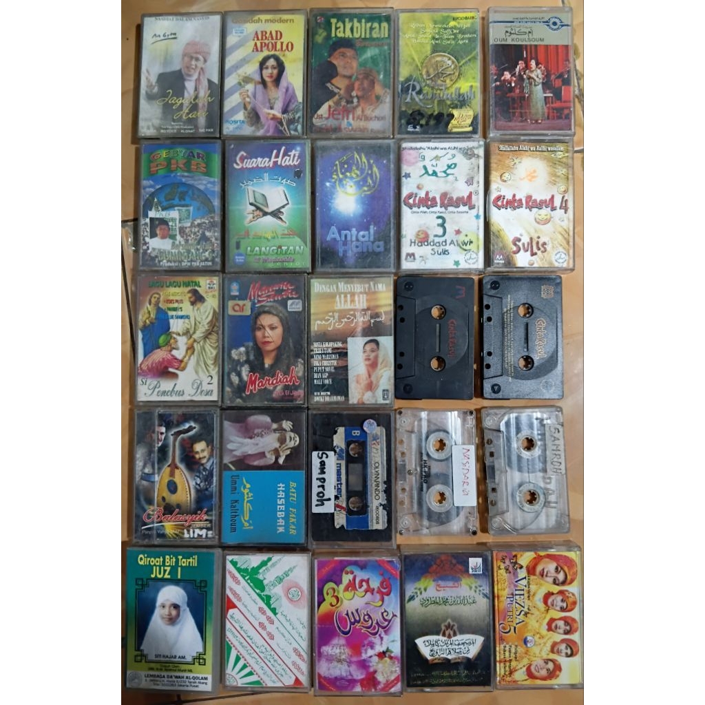 kaset pita Religi 11rb perbiji normal siap play