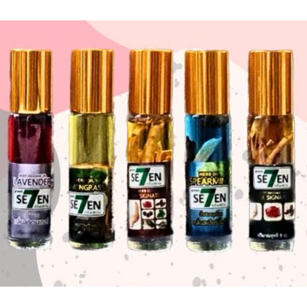 [READY STOCK] Green Se7en Seven Oil Herb Oil/ Minyak angin Roll on / Minyak Pijat Roll on / Aroma te