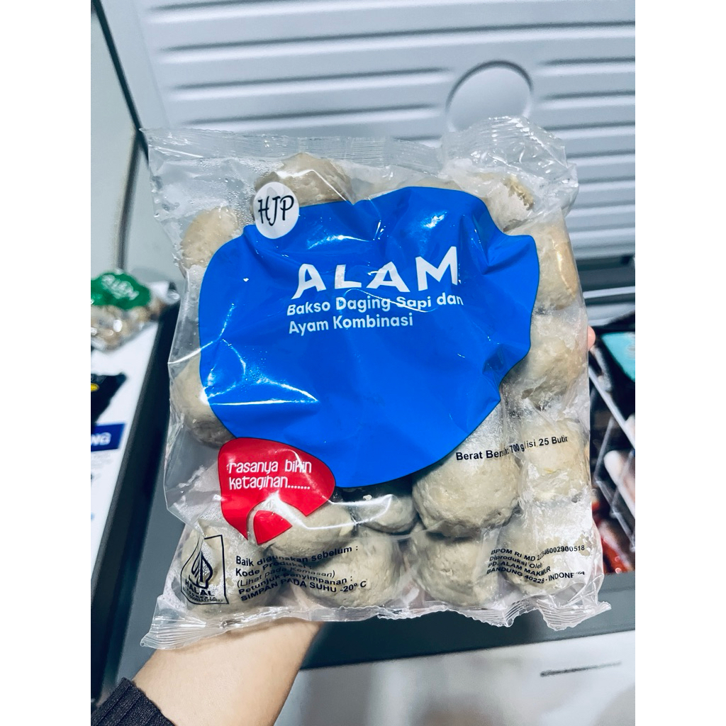 

Baso ALAM HJP besar 700gr isi 25 butir