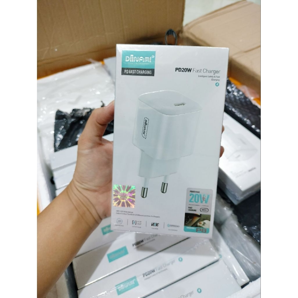 BATOK CHARGER P8 PD20W FAST CHARGING DIINAMI