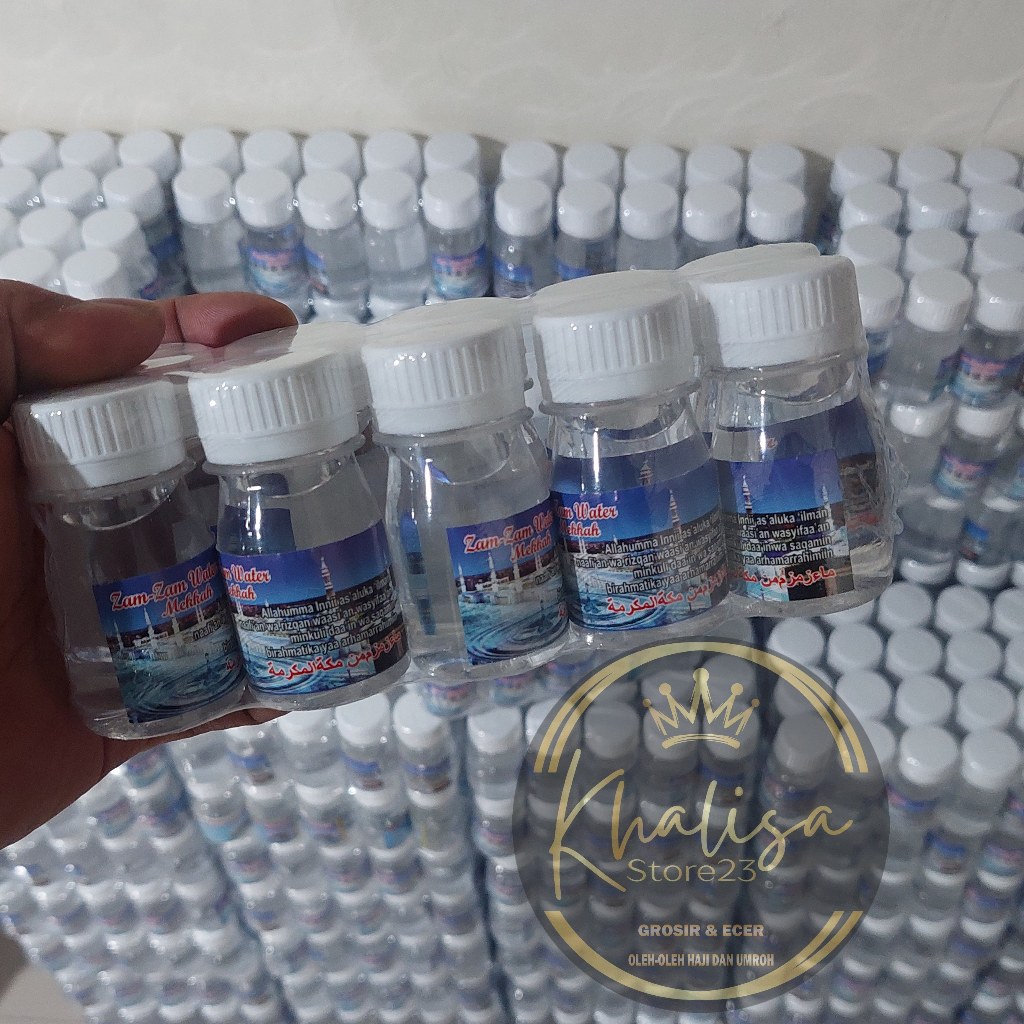 

Air zamzam sudah isi original isi 50-100pcs oleholeh haji umroh