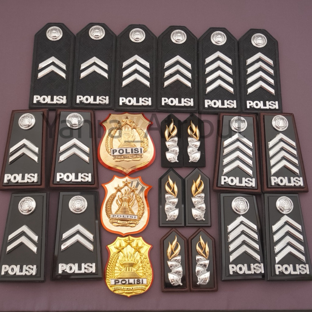 Pangkat Briptu / Pangkat Brigadir / Pangkat Bripka / Pangkat Brigpol Kewenangan Monogram Polisi Pdh 