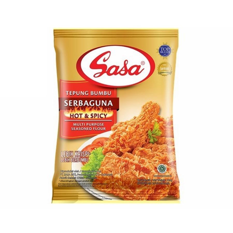 

Sasa Tepung Bumbu Serbaguna Hot & Spicy 210gram