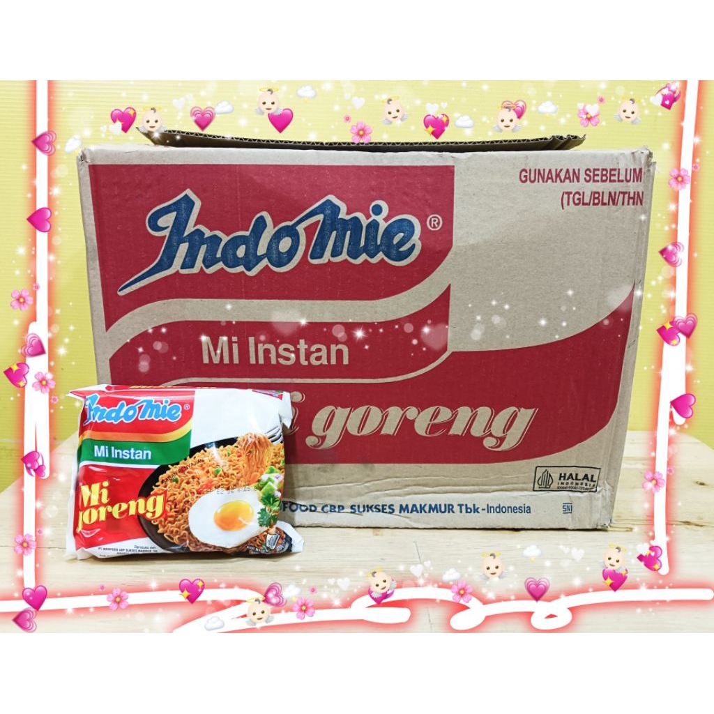 

INDOMIE MIE GORENG MIE INSTAN 1DUS ISI 40PCX80GR