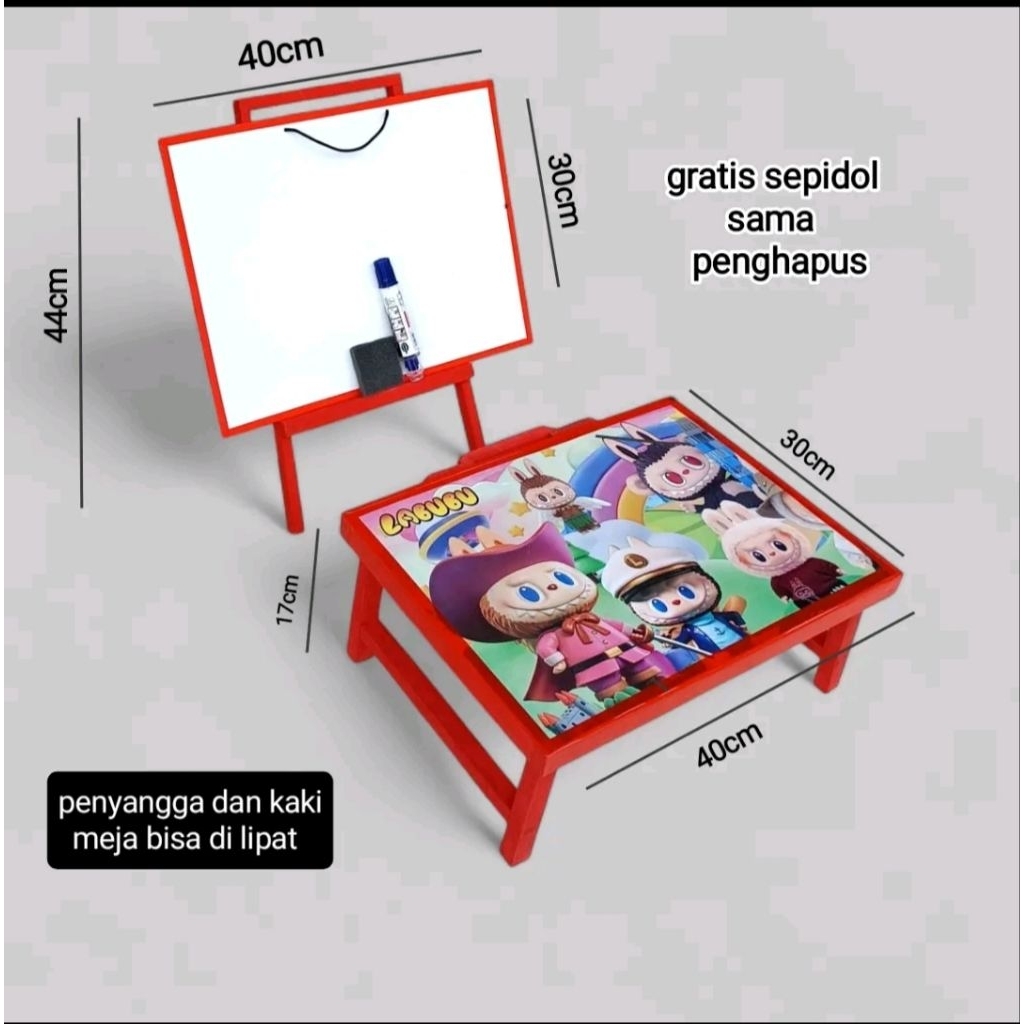 

BEST 1 set Alat tulis/Meja belajar dan papan tulis penyangga. FREE penghapus dan spidol