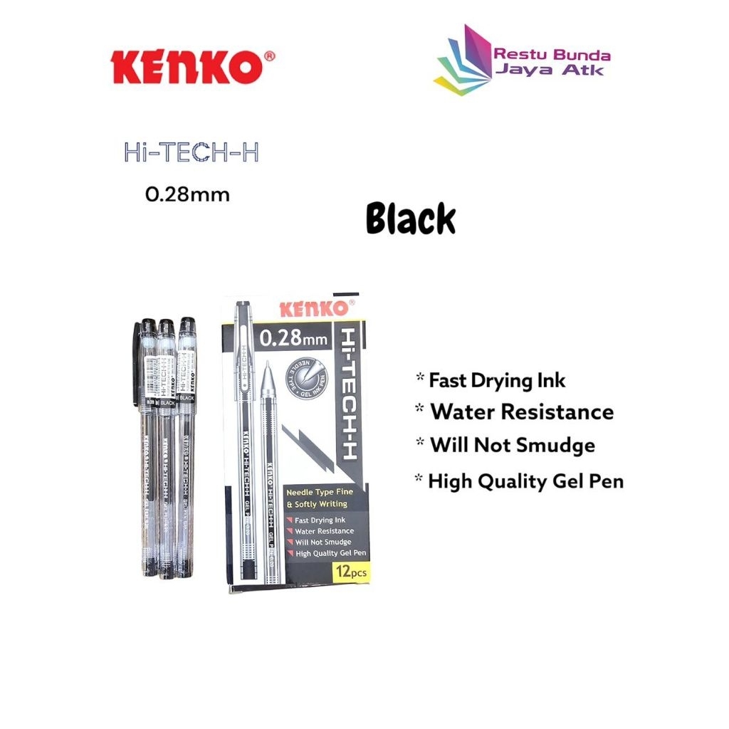 

Kenko Pen Hi-TECH-H 1 Pack [isi 12] Black