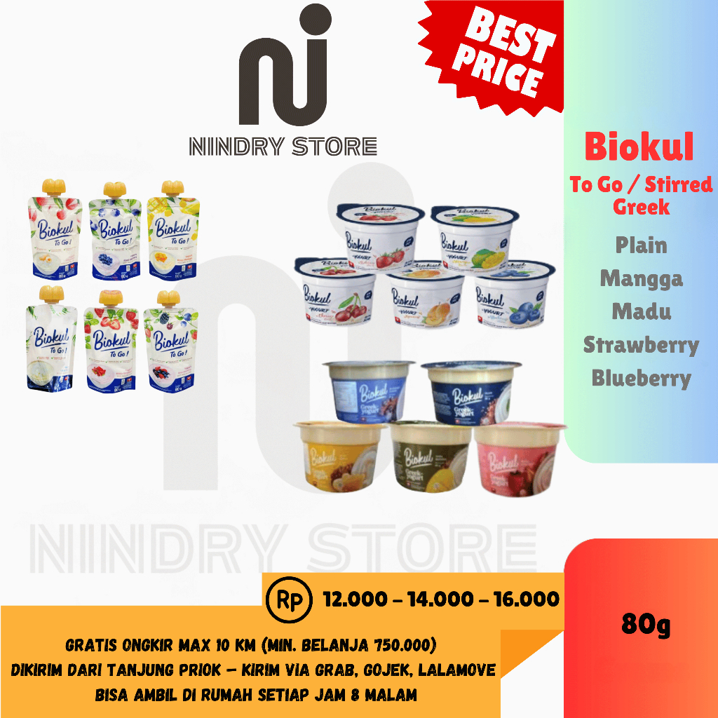 

Biokul Yogurt Cup 80g – Greek, Stirred, To Go – Banyak Pilihan Rasa & Varian