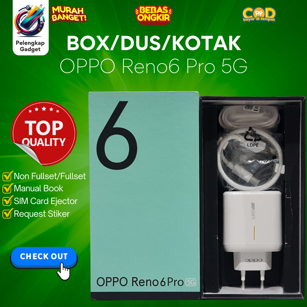 

BOX/DUS/KOTAK OPPO Reno6 Pro 5G (CHARGER SUPER VOOC 65w ORIGINAL)