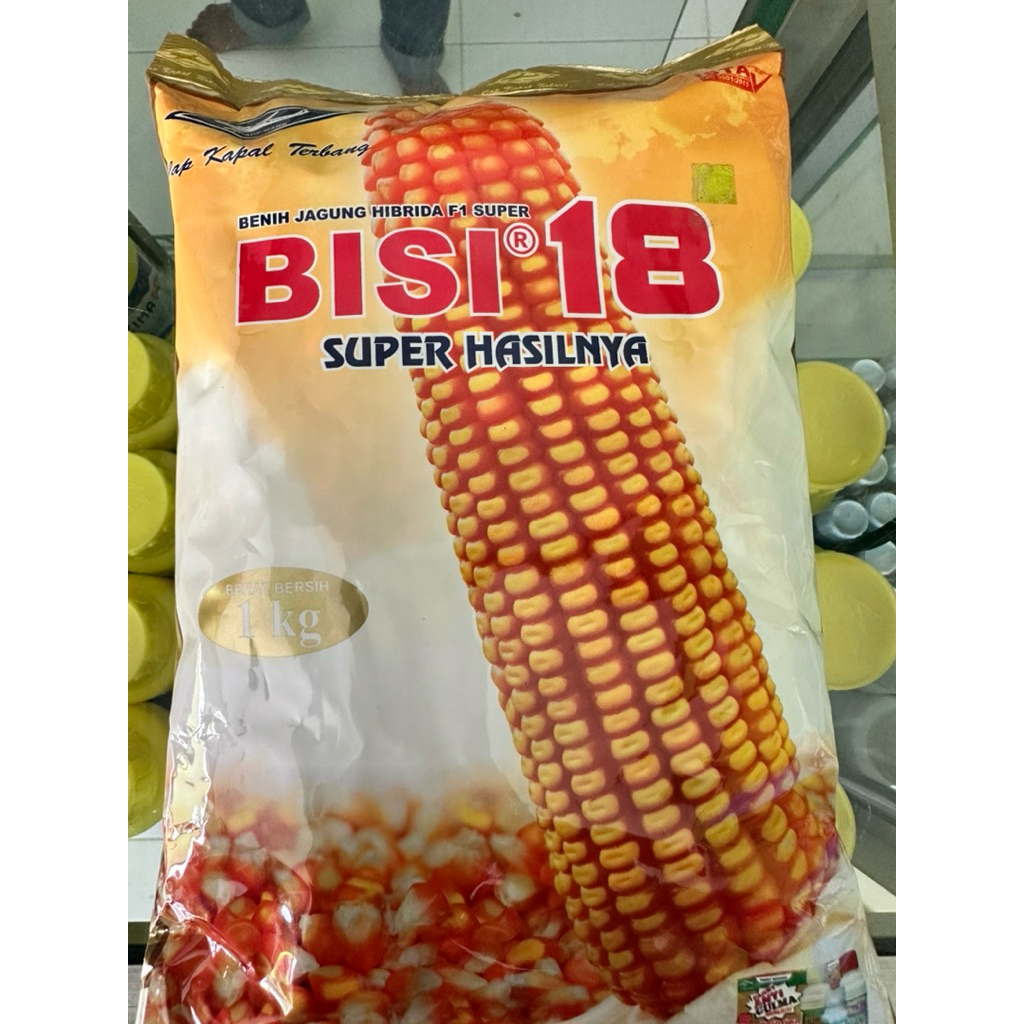 BENIH JAGUNG BISI 18  1 kg - BIBIT JAGUNG BISI 18 1kg Tahan Bule