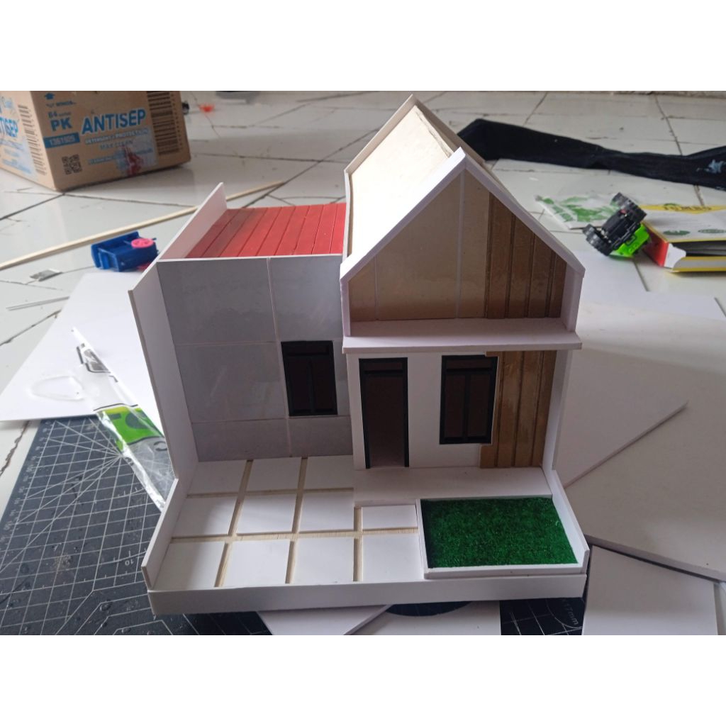miniatur rumah minimalis modern maket rumah diaroma