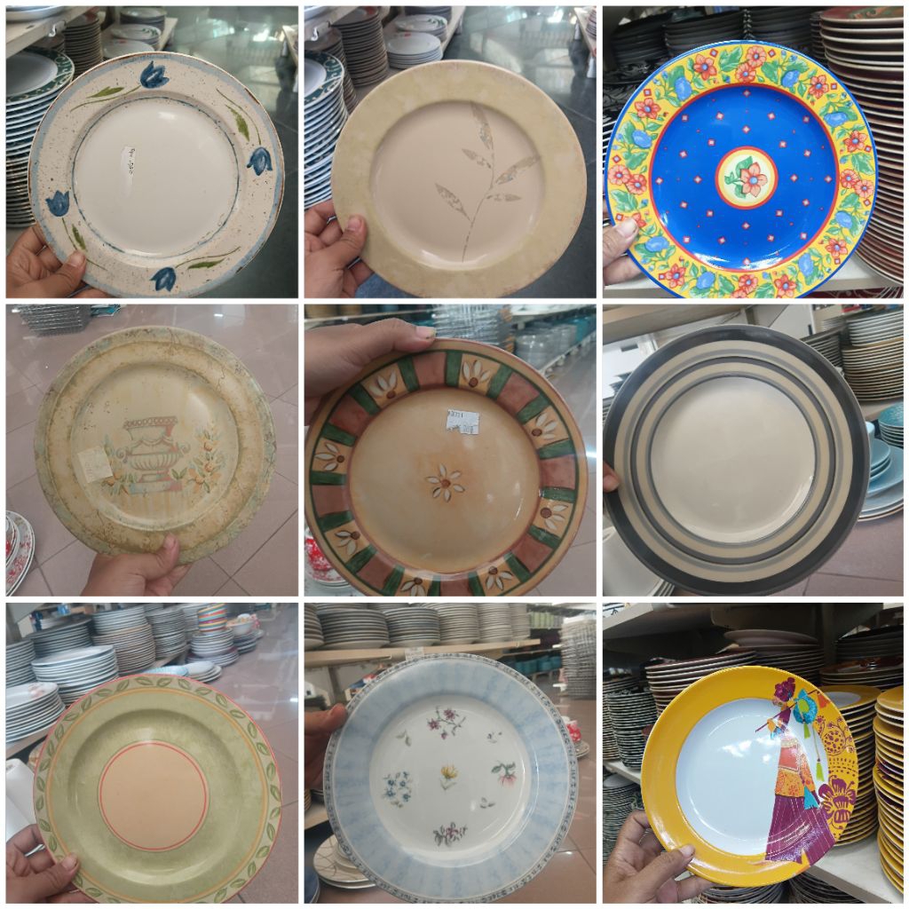 [Piring Catik ]Piring makan produk PT sango Indonesia