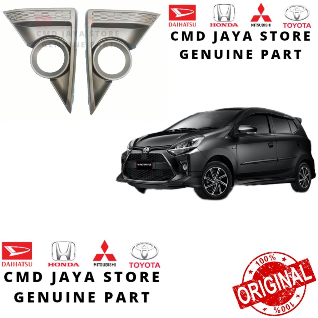 Cover Foglamp Agya 2020 2021 2022 Facelift Original Toyota 100%