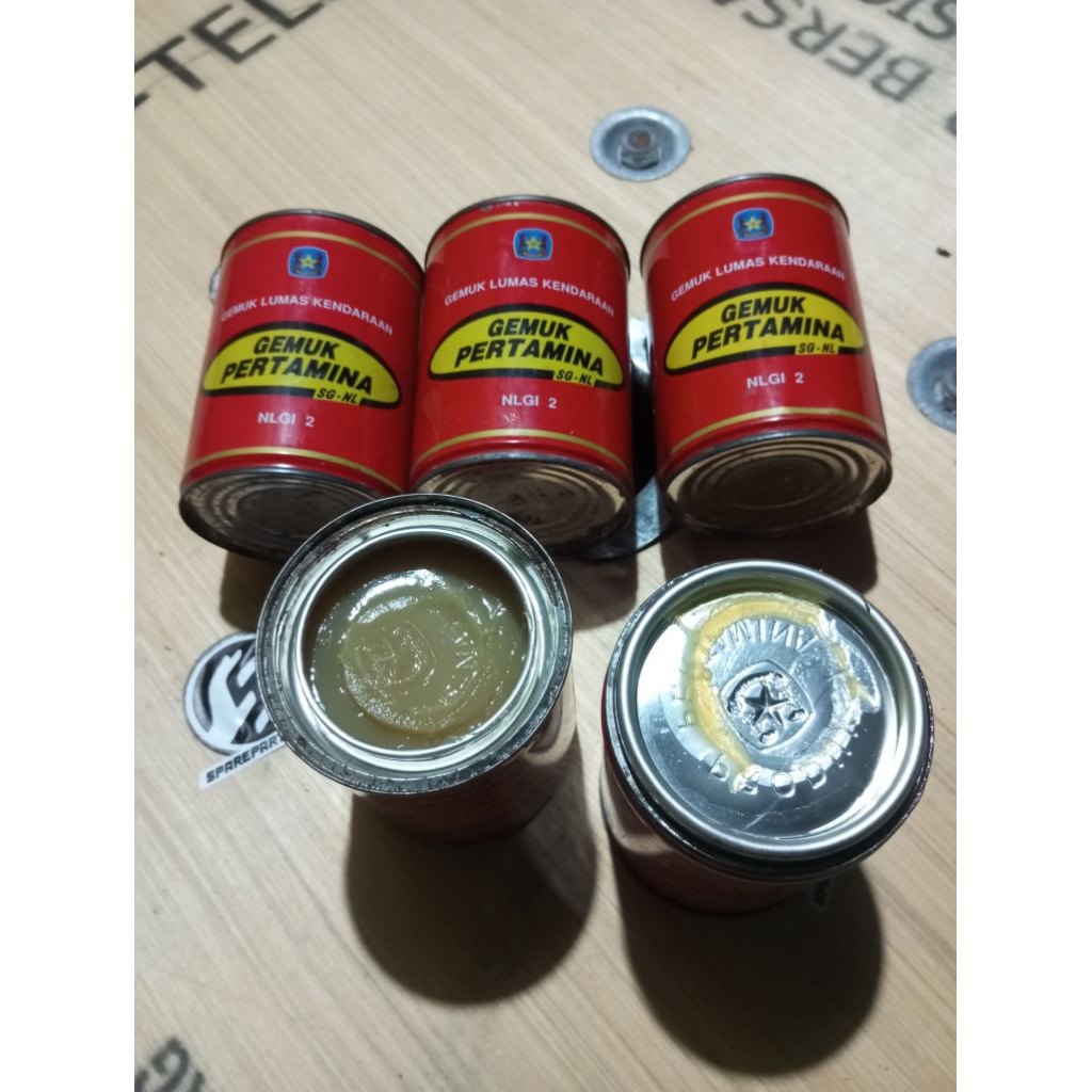 Cerbi grease stempet gemuk sepeda motor mobil merk Pertamina SG-NL NLGI No 2
