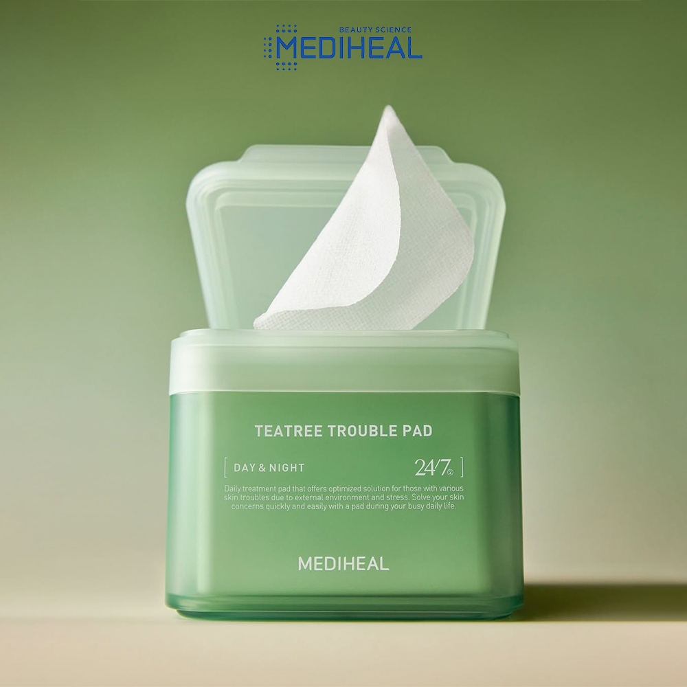 Mediheal Teatree Ampoule Pad(100 pads)Mediheal Toner pad Mediheal Day & Night Toner Pads / Mediheal 