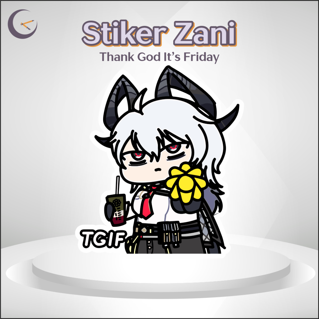 Stiker Zani Thank God It's Friday - Wuthering Waves Sticker