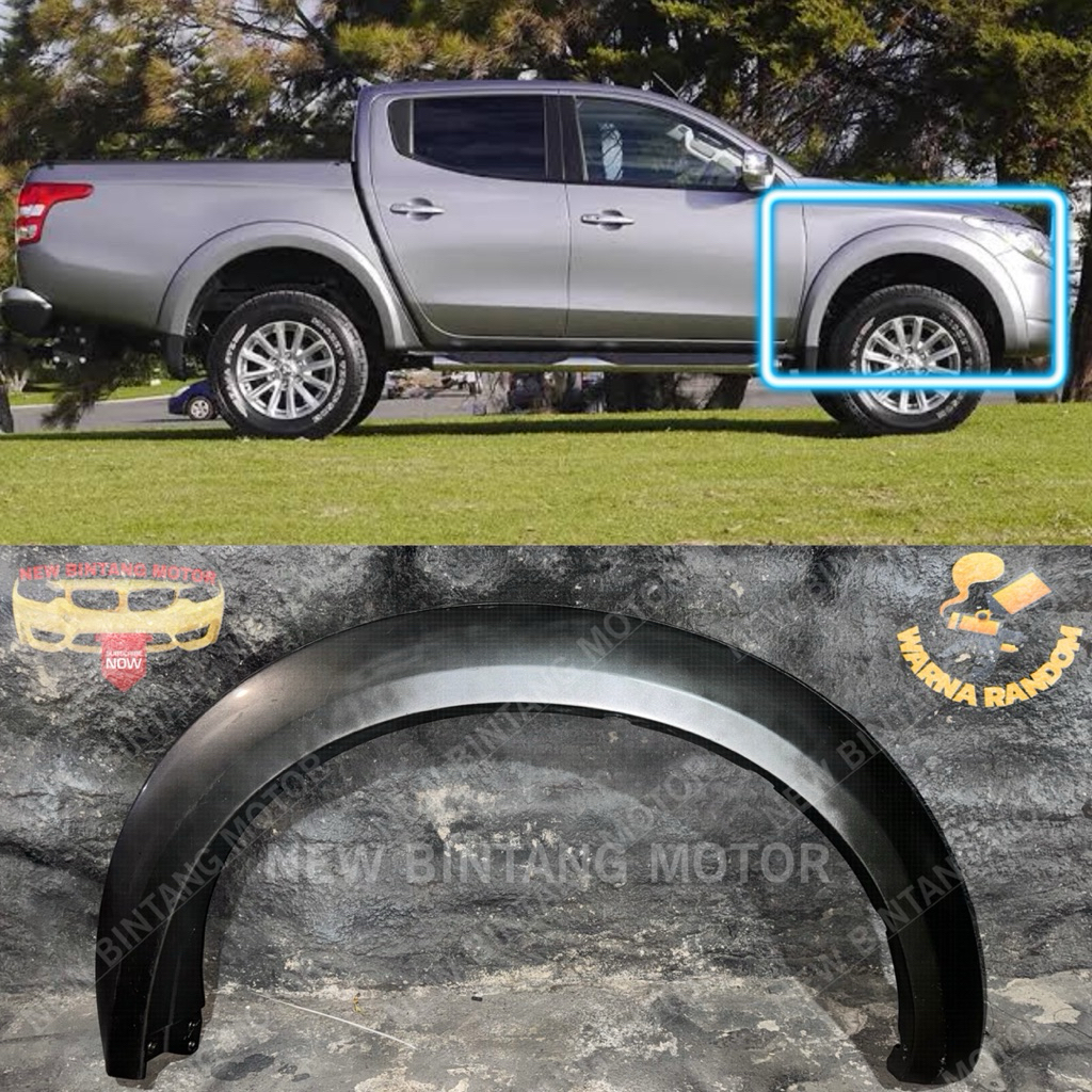 Over fender depan kanan mitsubishi strada triton 2010 2015 original