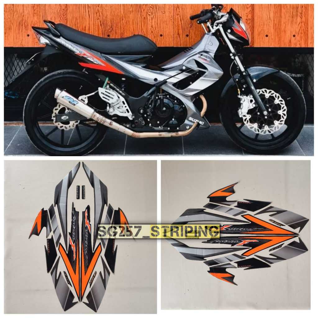 Striping Stiker Motor Suzuki Satria Fu Cbu 2007 2008 Hitam Standar Berkualitas