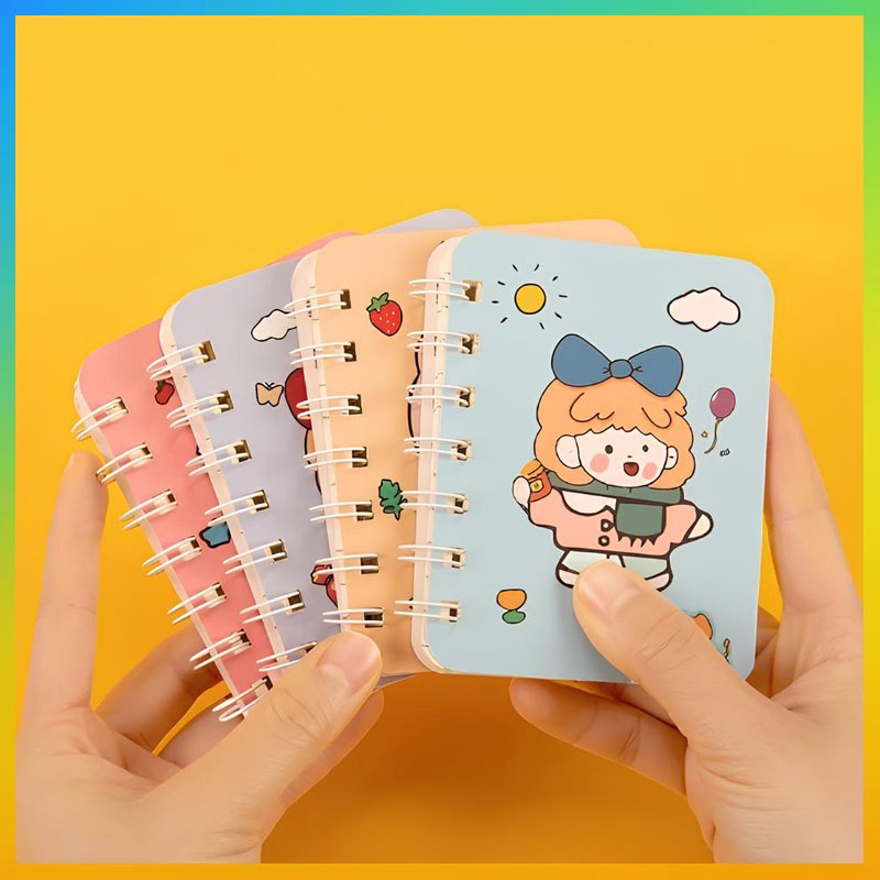 

Buku Catatan Kecil Notebook Ring Motif / Notebook Ring Motif / Buku Catatan Ring / Buku Mini Alat Tulis Portable Vesper