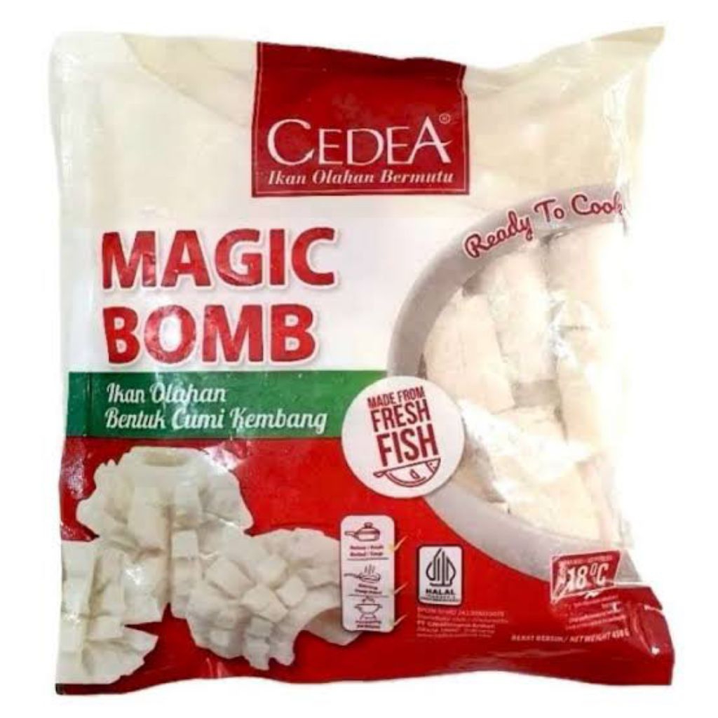 

Cedea Magic Bomb / Olahan Ikan Bentuk Kembang Cumi 450 gr (Frozen Food)