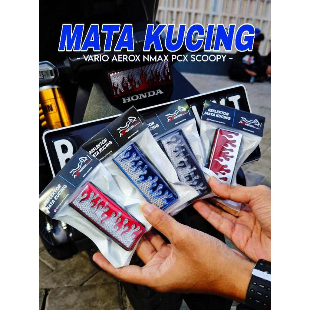 Mata Kucing Led Putih Spakbor Belakang Vario Aerox Nmax PCX Xmax Scoopy