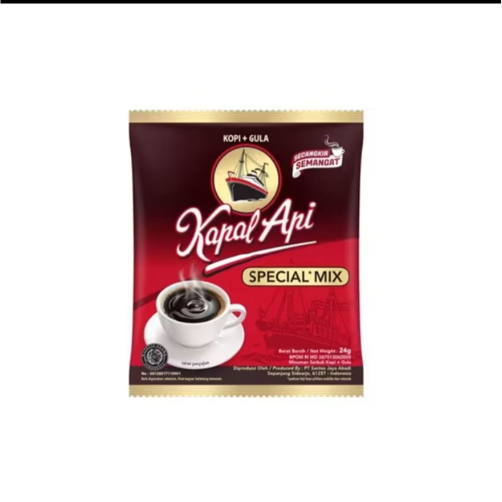 

1 sachet kopi kapal api mix kopi hitam 23 gr