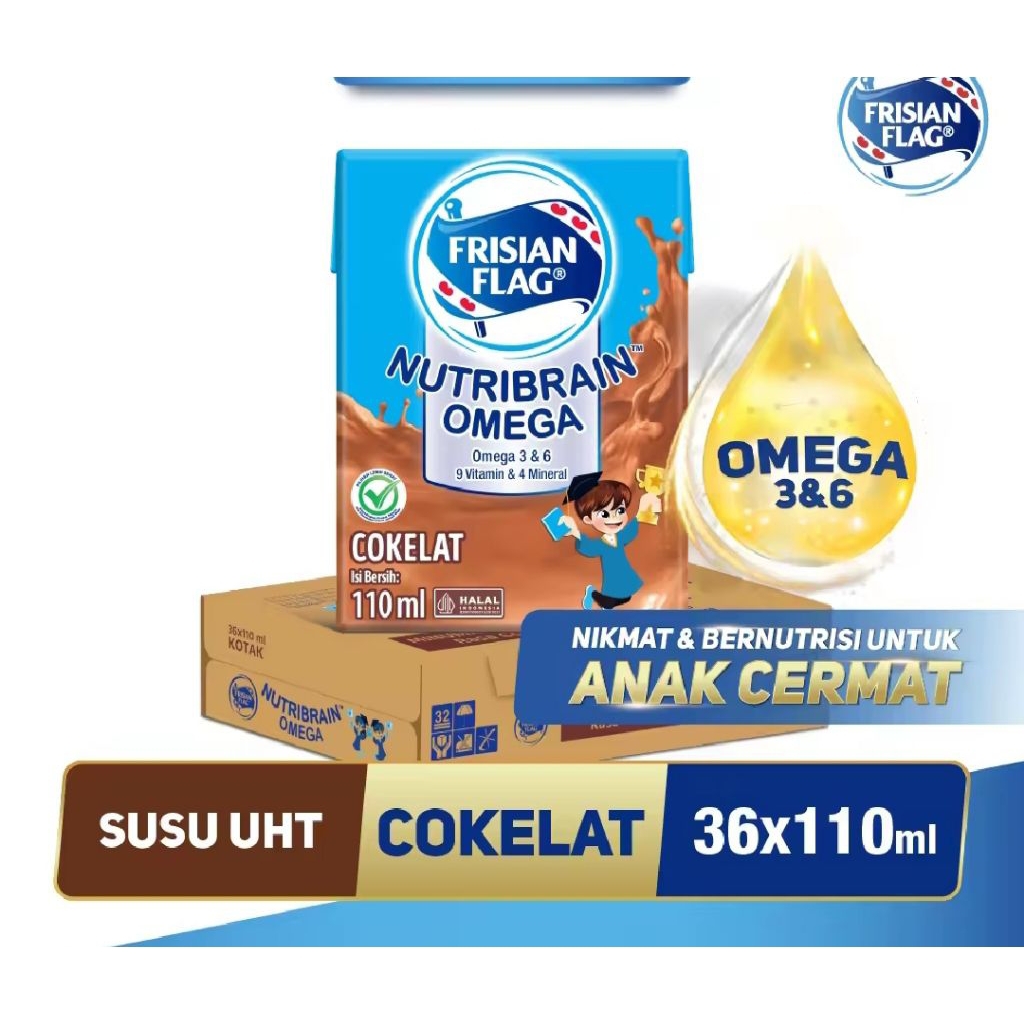 

susu UHT frisian flag 110ml 1 dus isi 36