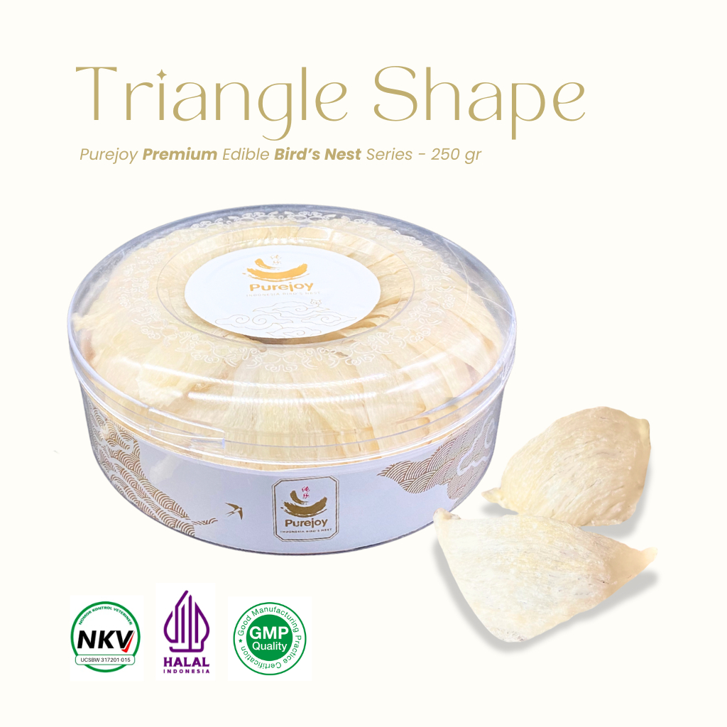 

Purejoy Premium Triangle Edible Bird's Nest Series - 250gr