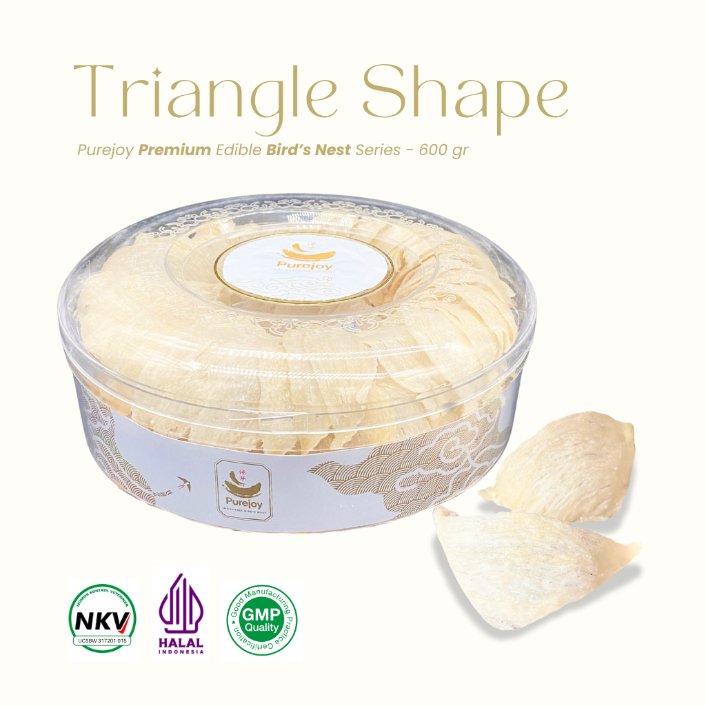 

Purejoy Premium Triangle Edible Bird's Nest Series - 500gr