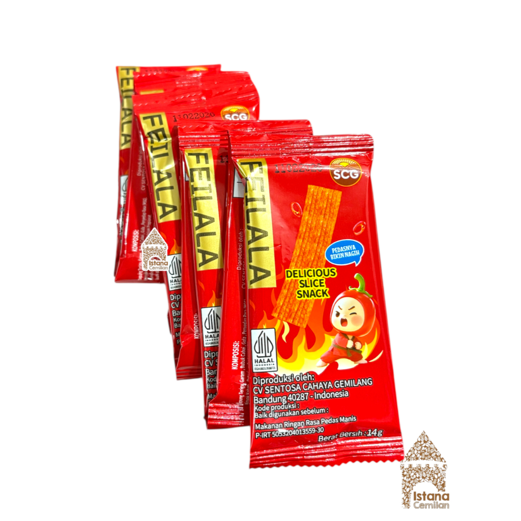 

FEILALA Delicious Slice Snack Kedelai Spicy Pedas (isi 30 pcs)