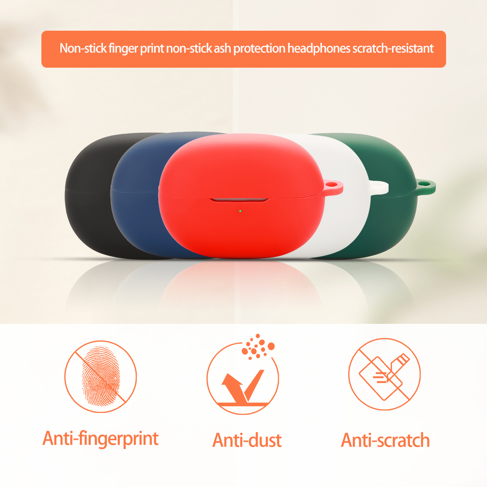 Case Cover Casing Silicone Protective For EarFun Clip / EarfunClip + Carabiner