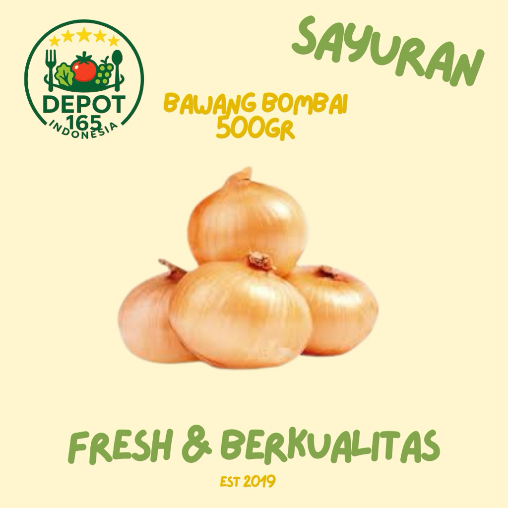 

BAWANG BOMBAI BESAR 1Kg | DEPOT 165 INDONESIA MART| SURABAYA