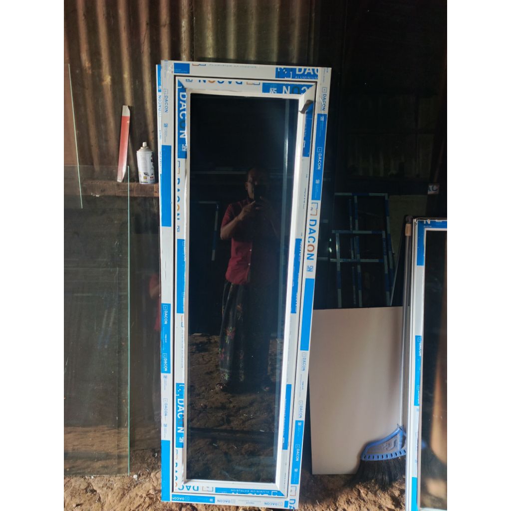 kusen jendela aluminium 4inc L 40 T 160 L 40 T 140 komplit free packing kayu